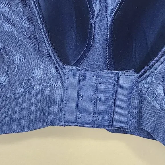 New! Bali Comfort Revolution ComfortFlex Fit Shaping Wireless Bra Navy SZ XL NWT - Picture 10 of 11